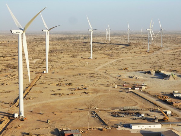 DL에너지가 보유하고 있는 파키스탄 메트로 풍력 발전 단지 전경.