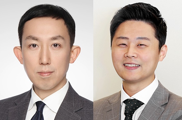 채성원 유통BG 대표(왼쪽)와 황성윤 식품BG 대표